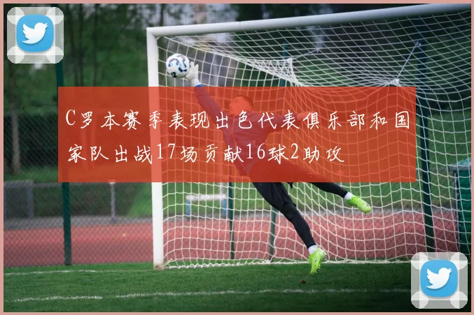C罗本赛季表现出色代表俱乐部和国家队出战17场贡献16球2助攻